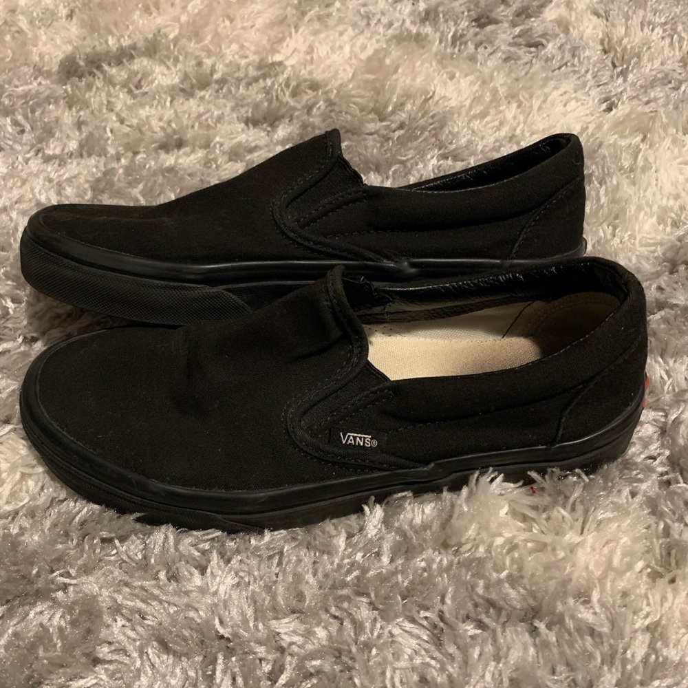 Black slip on vans